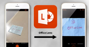 スキャナとして使えるOffice lens/ OneDriveのカメラボタン
